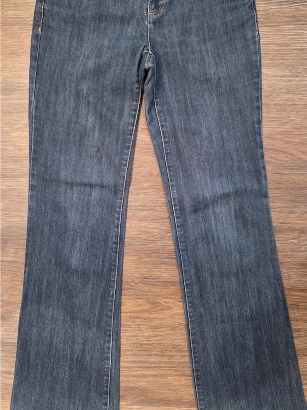Michael Kors Women’s Dark Wash Straight-Leg Jeans - Dark Blue fits tall